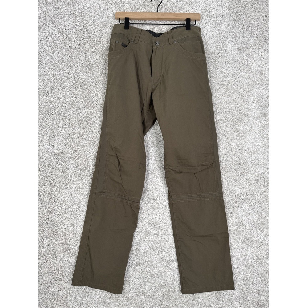 KUHL Radikl Free Pants Mens 32X32 Brown Khaki Chino Outdoor Hiking Cargo Stretch